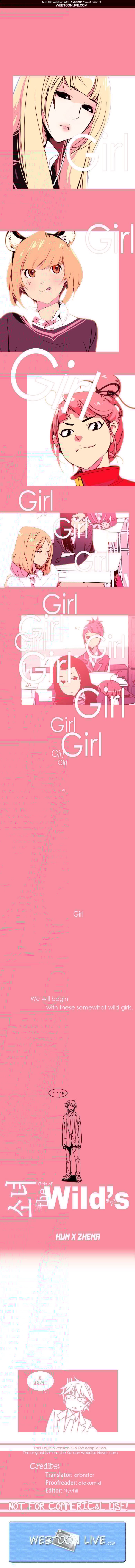 Girls of the Wild’s chapter 0.1 - page 1