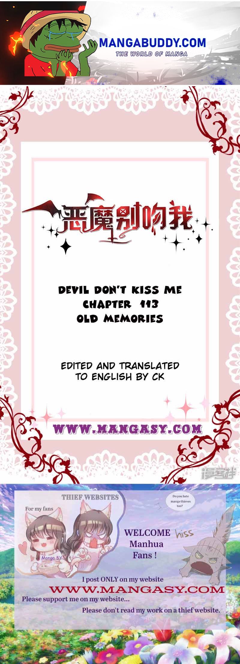 Demon Don’t Kiss Me Chapter 113 - page 1