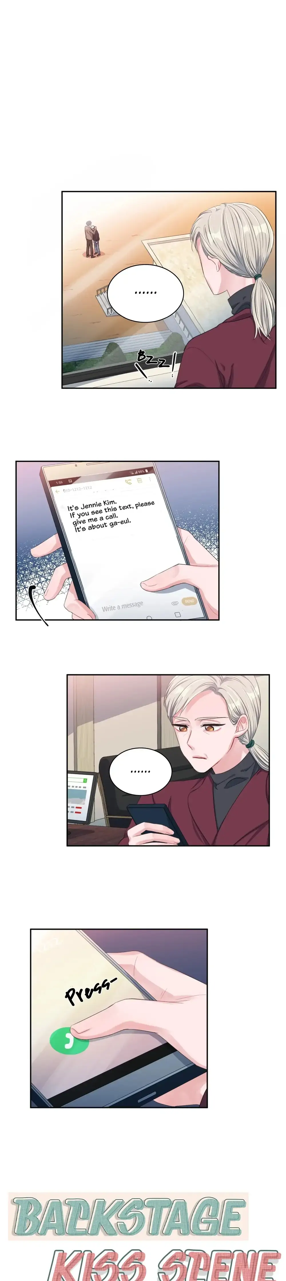 Backstage Kiss Scene Chapter 11 - page 32