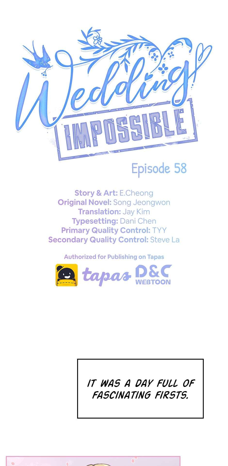 wedding-impossible chapter 58 - page 1