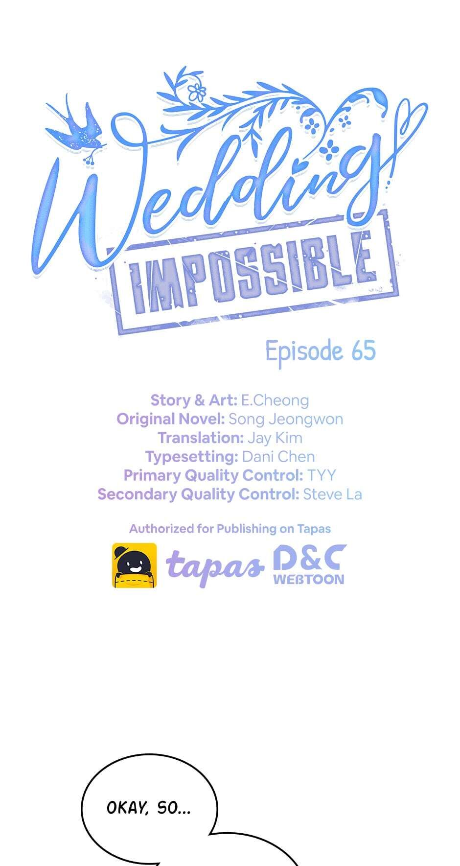 wedding-impossible chapter 65 - page 1