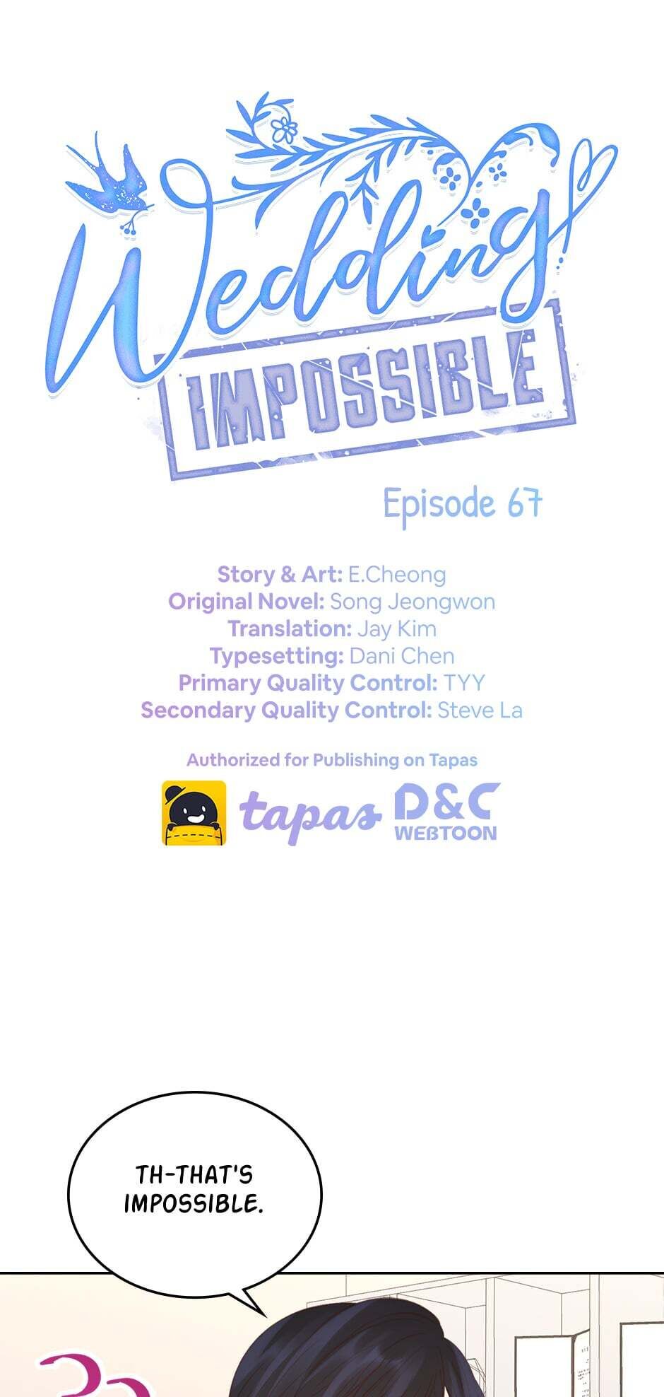 wedding-impossible chapter 67 - page 1