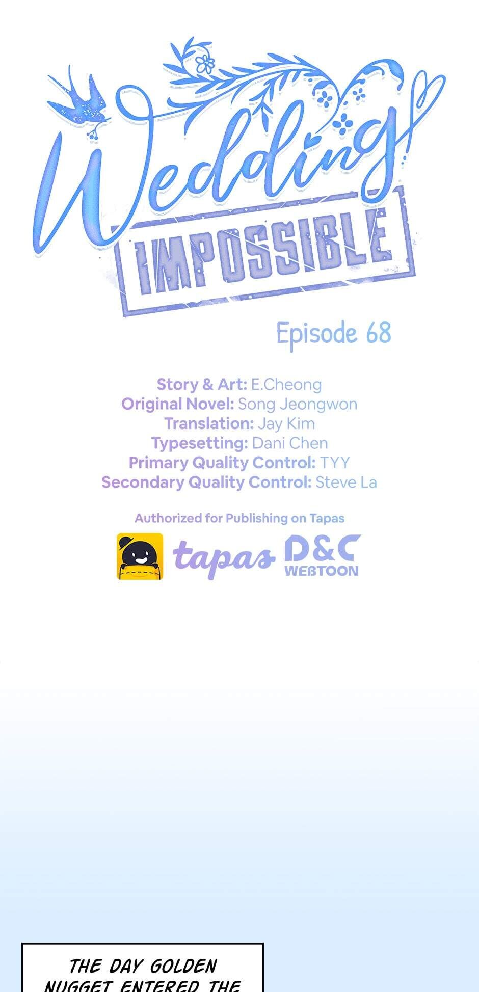 wedding-impossible chapter 68 - page 1