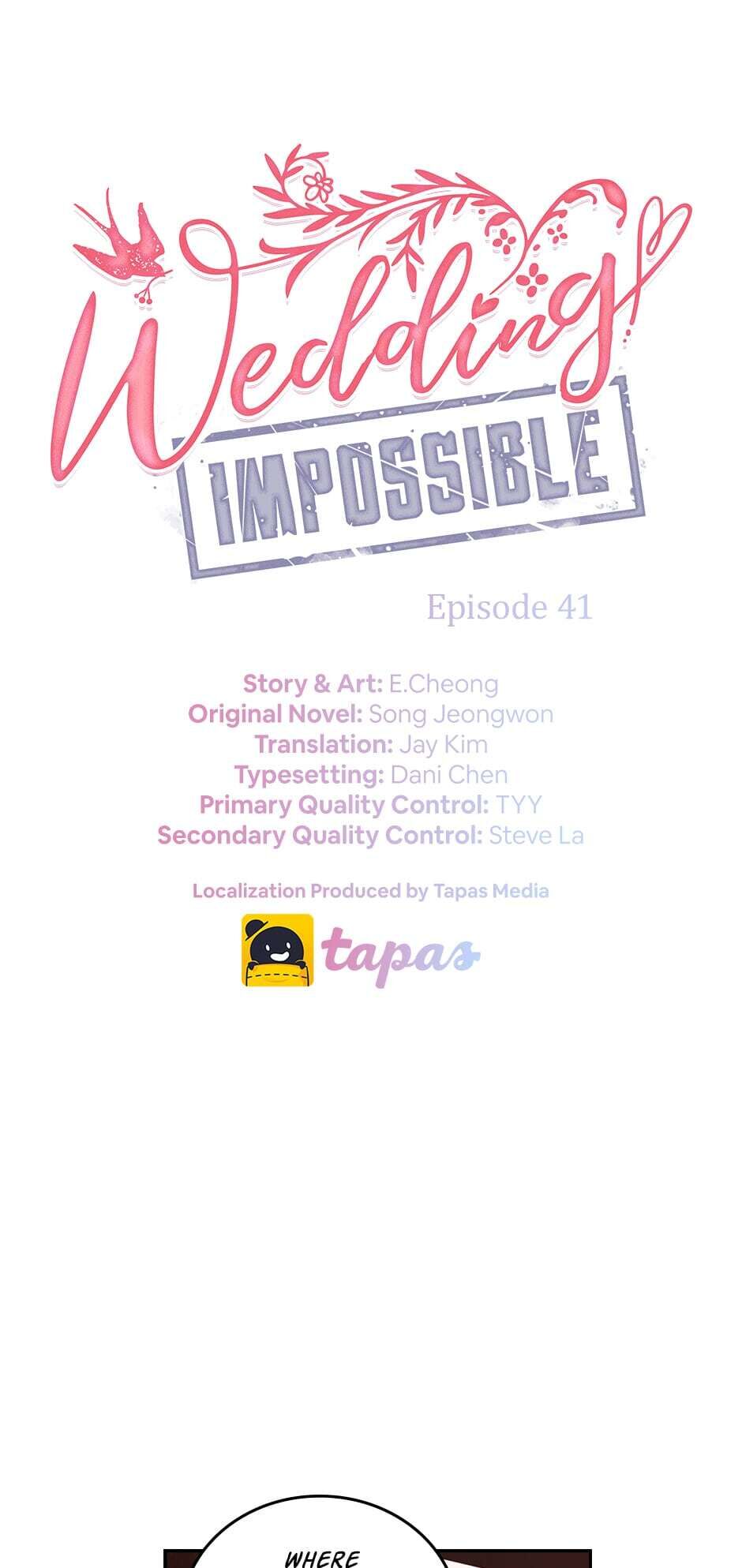 wedding-impossible chapter 41 - page 1