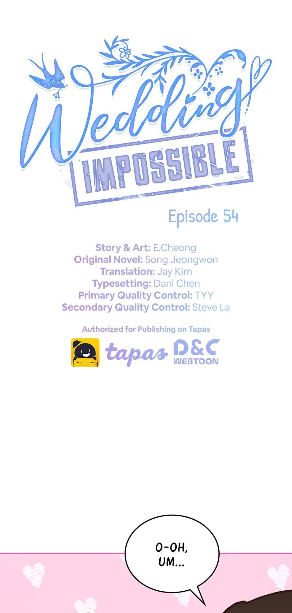 wedding-impossible chapter 54 - page 1