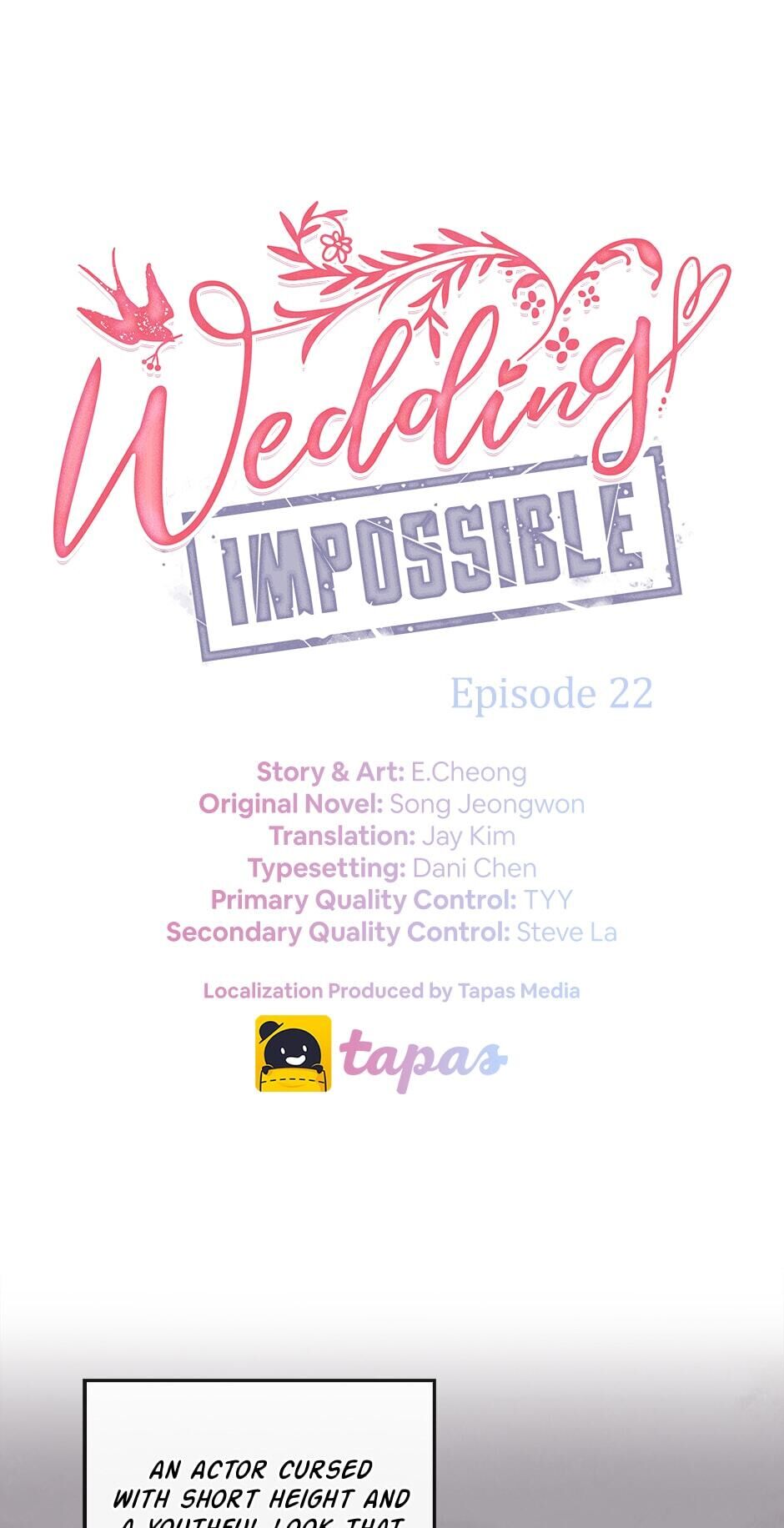 wedding-impossible chapter 22 - page 1