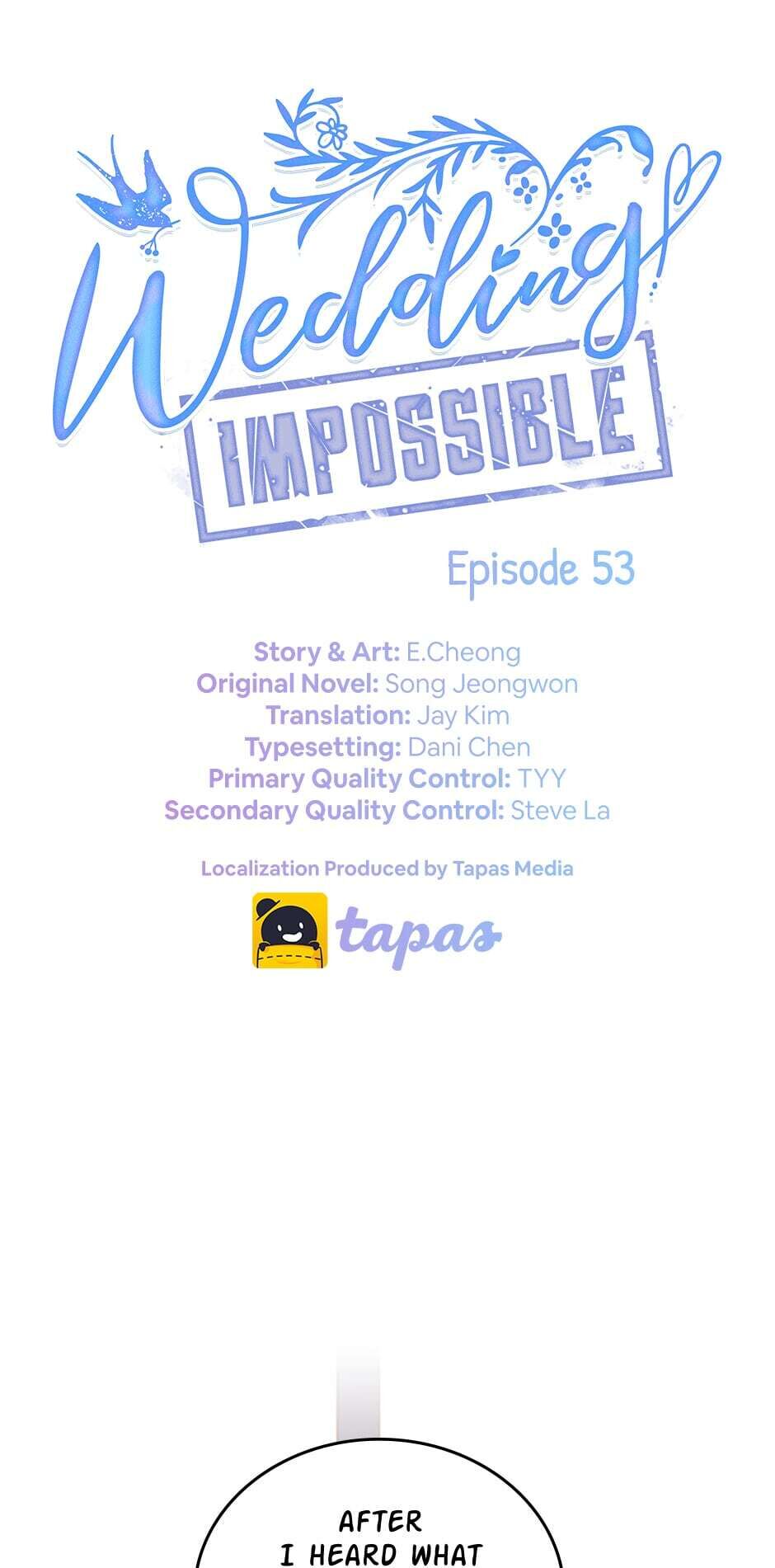 wedding-impossible chapter 53 - page 1