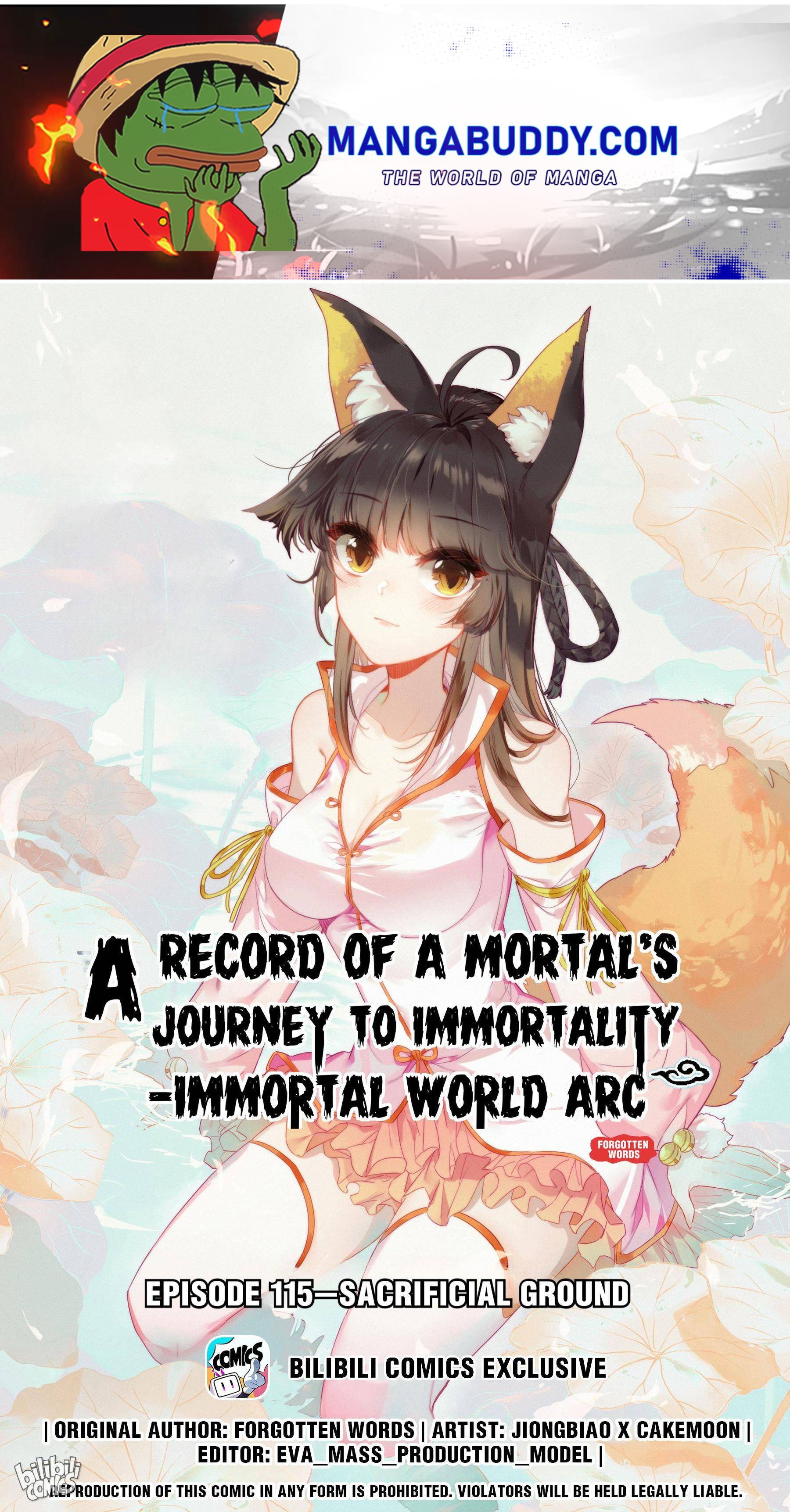 A Record Of A Mortal’s Journey To Immortality—Immortal World Arc chapter 115 - page 1