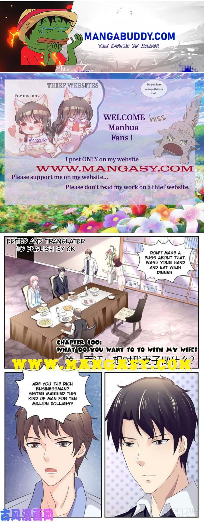 Fu Shao Billionaire Wife Chapter 100 - page 1