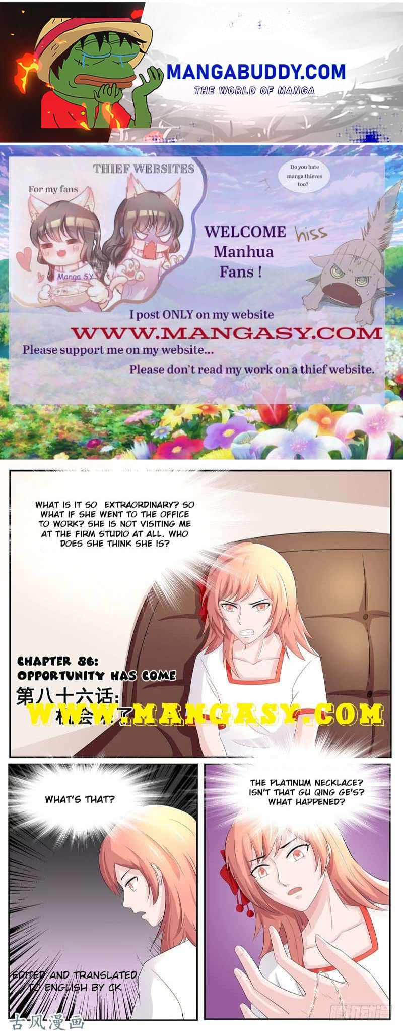 Fu Shao Billionaire Wife Chapter 86 - page 1