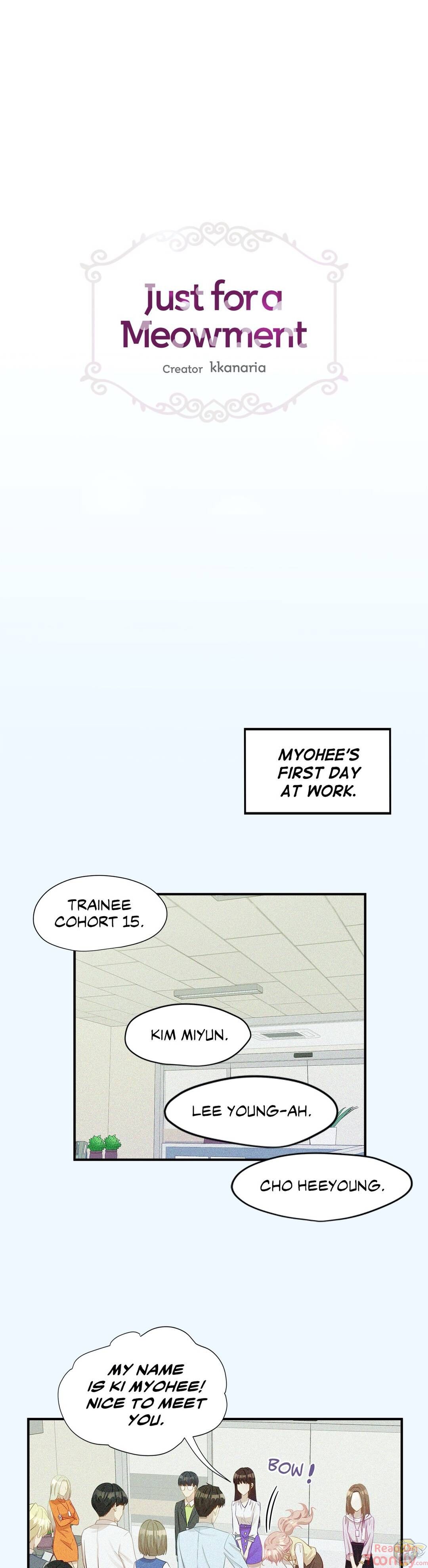 Just for a Meowment Chapter 16 - page 1