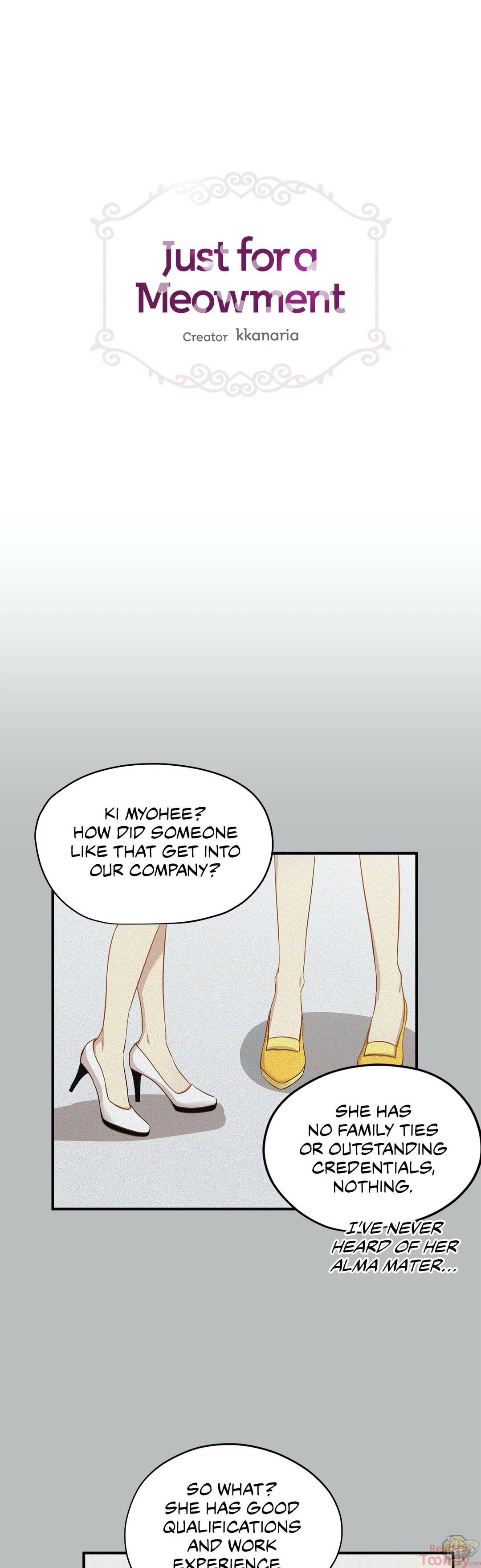 Just for a Meowment Chapter 18 - page 1