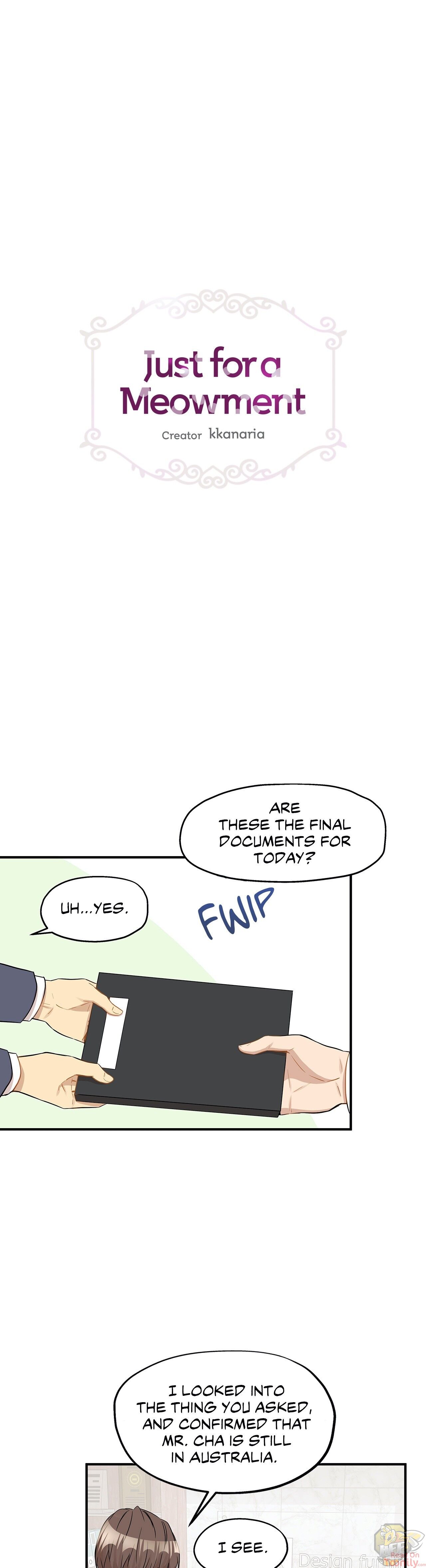 Just for a Meowment Chapter 26 - page 1