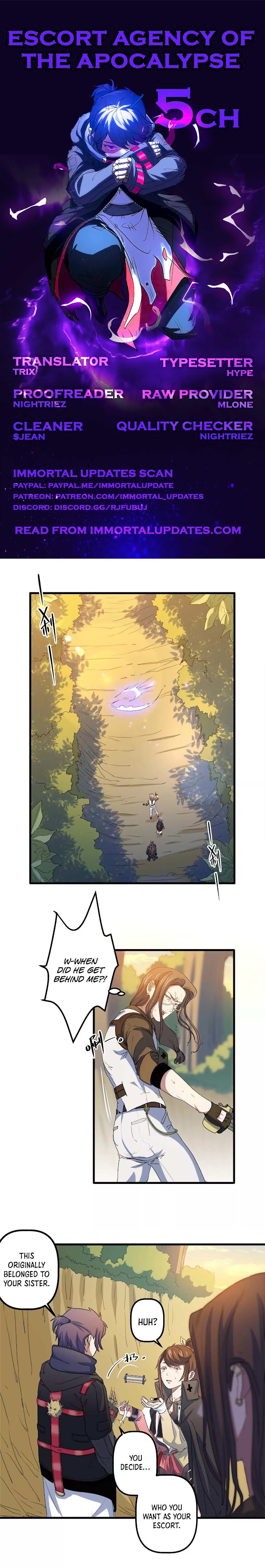 Escort Agency Of The Apocalypse Chapter 5 - page 1