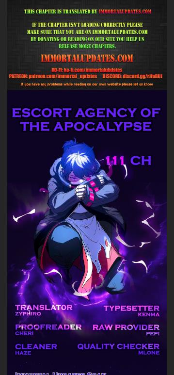 Escort Agency Of The Apocalypse Chapter 111 - page 1