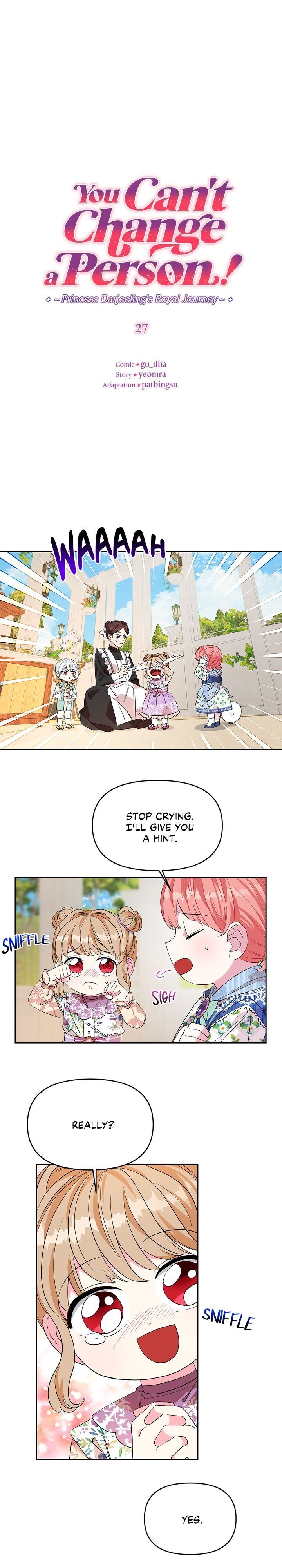 You Can’t Change A Person! chapter 27 - page 1