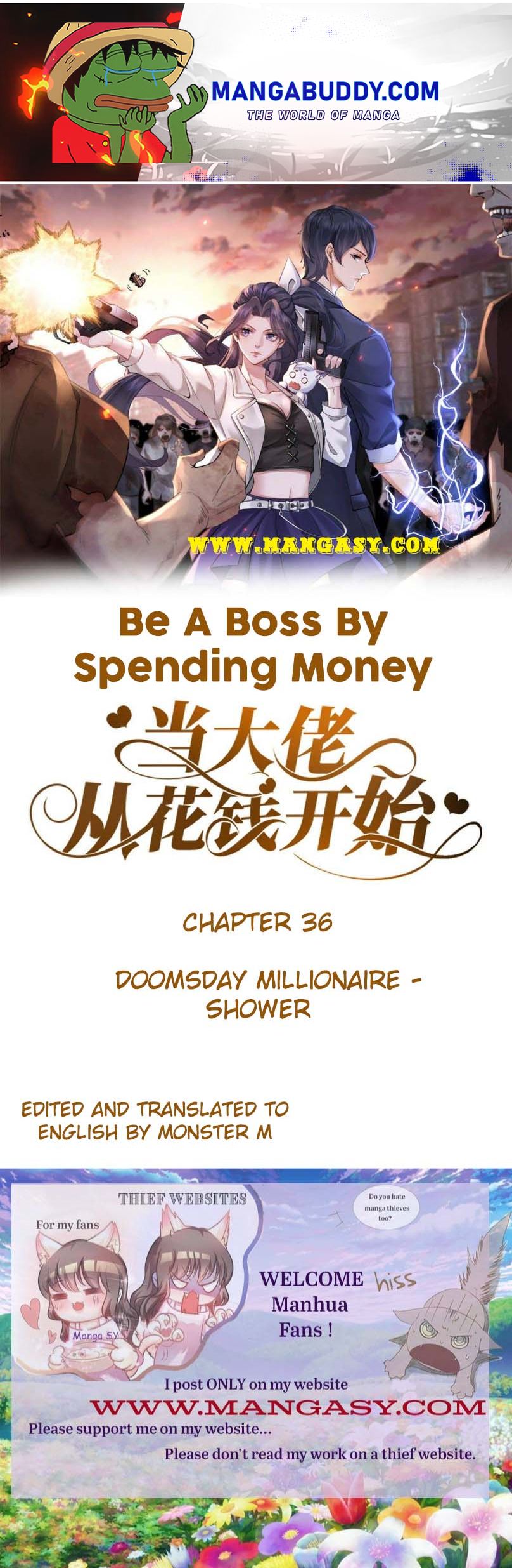 Becoming a Big Boss Starts with Spending Money Chapter 36 - page 1