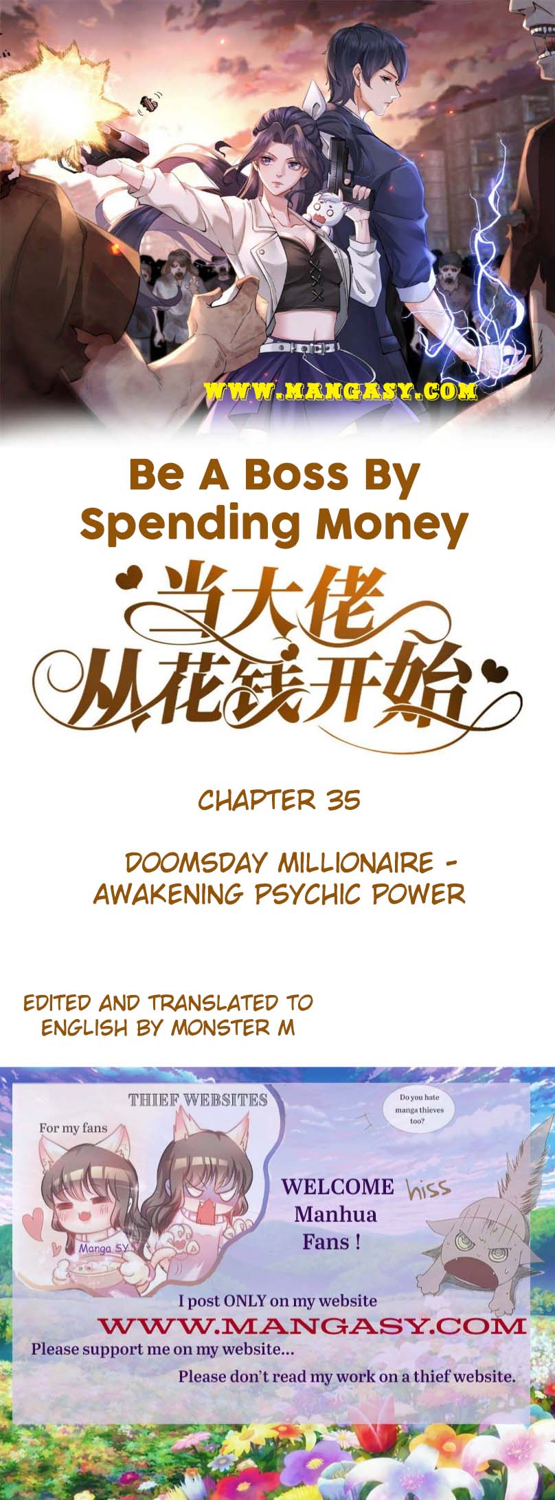 Becoming a Big Boss Starts with Spending Money Chapter 35 - page 1