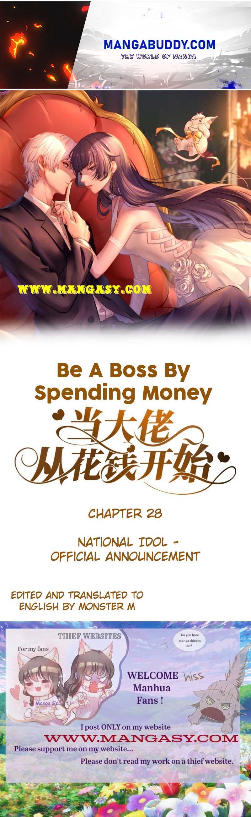 Becoming a Big Boss Starts with Spending Money Chapter 28 - page 1