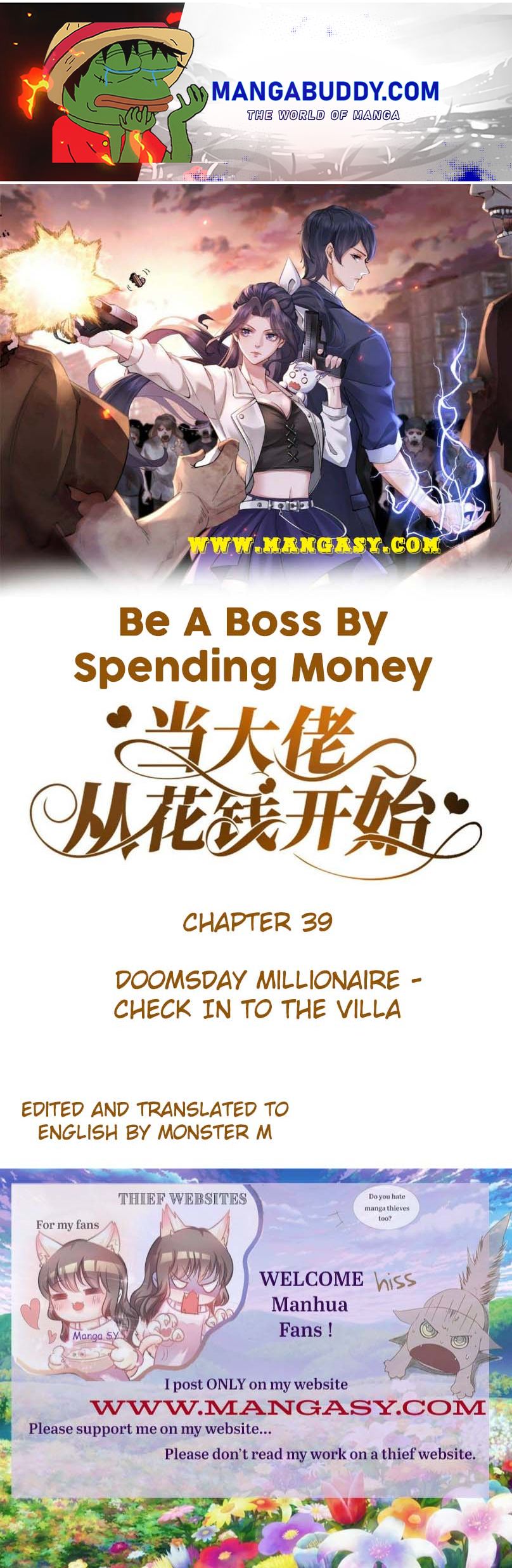 Becoming a Big Boss Starts with Spending Money Chapter 39 - page 1