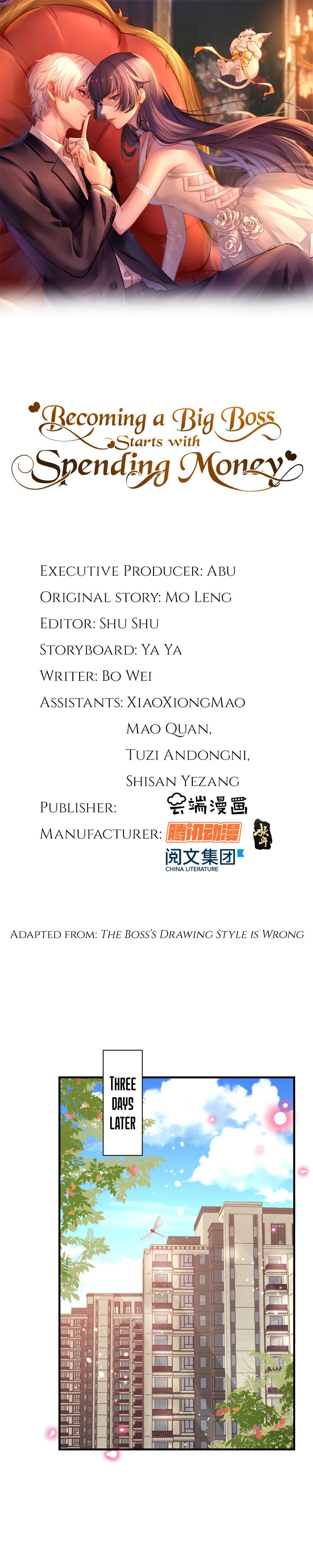 Becoming a Big Boss Starts with Spending Money Chapter 8 - page 3