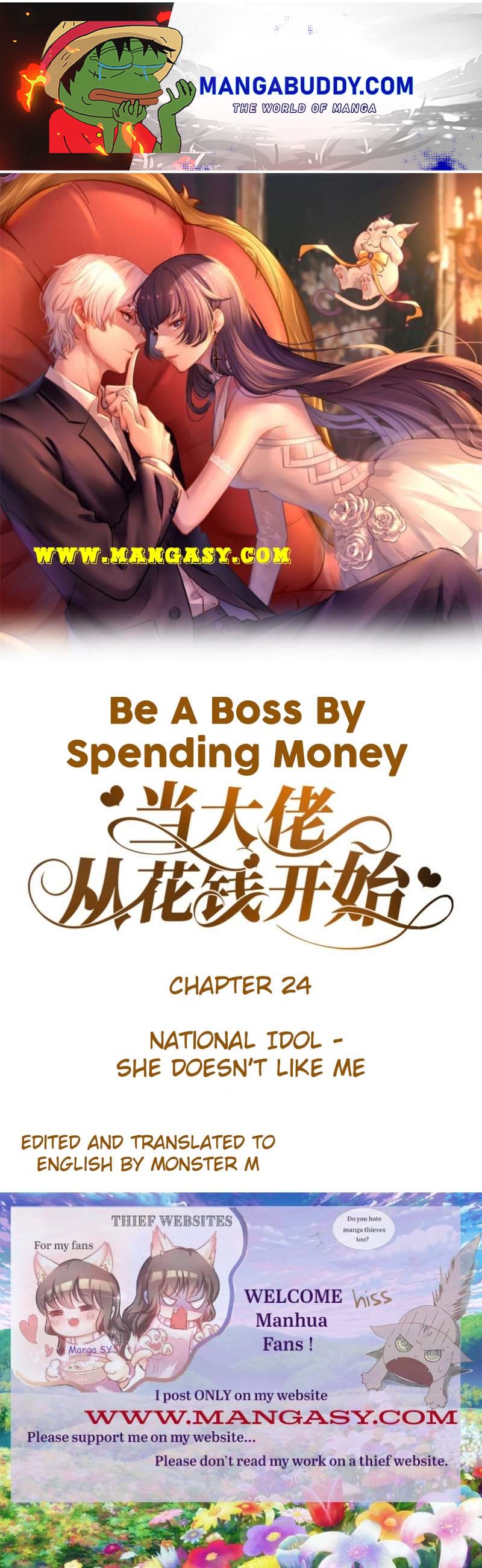 Becoming a Big Boss Starts with Spending Money Chapter 24 - page 1