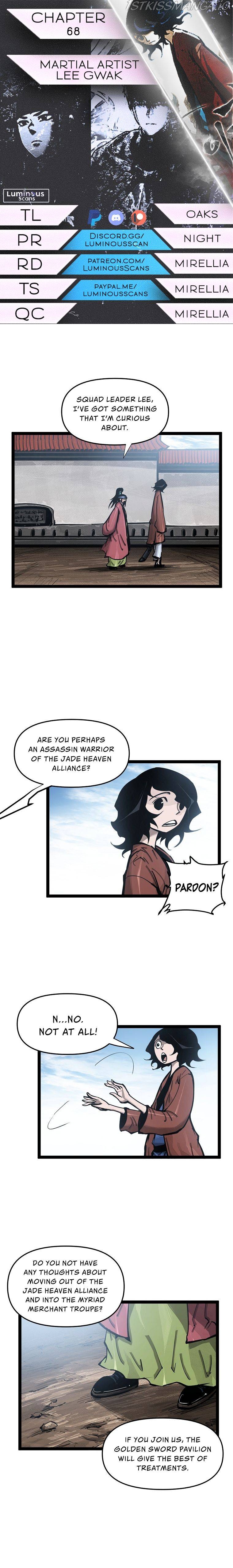 Martial Artist Lee Gwak Chapter 68 - page 1