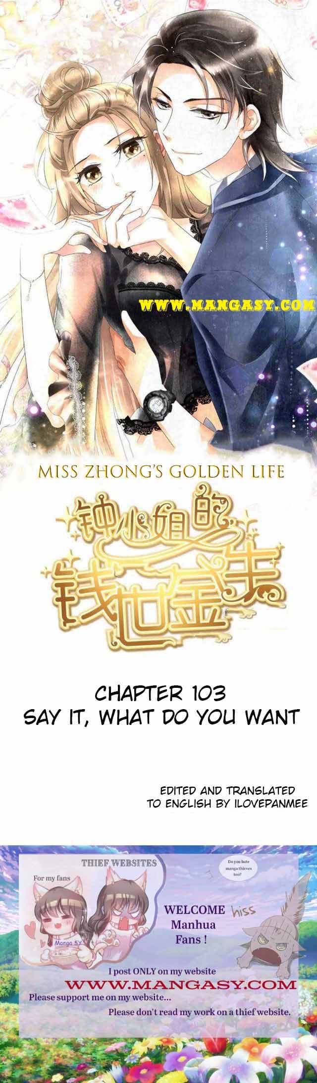 Miss Zhong’s Golden Life Chapter 103 - page 1