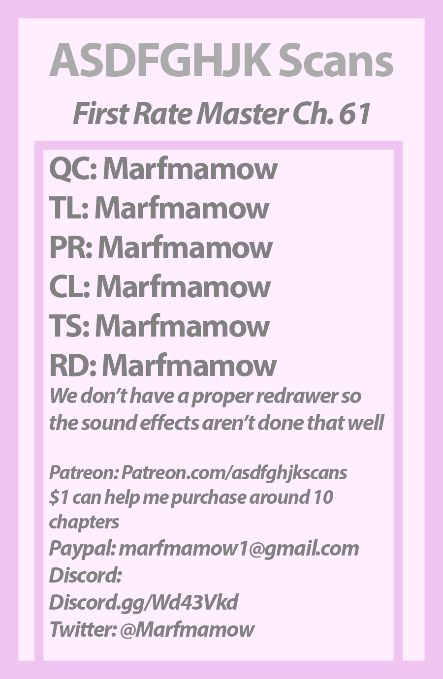 First Rate Master chapter 61 - page 1