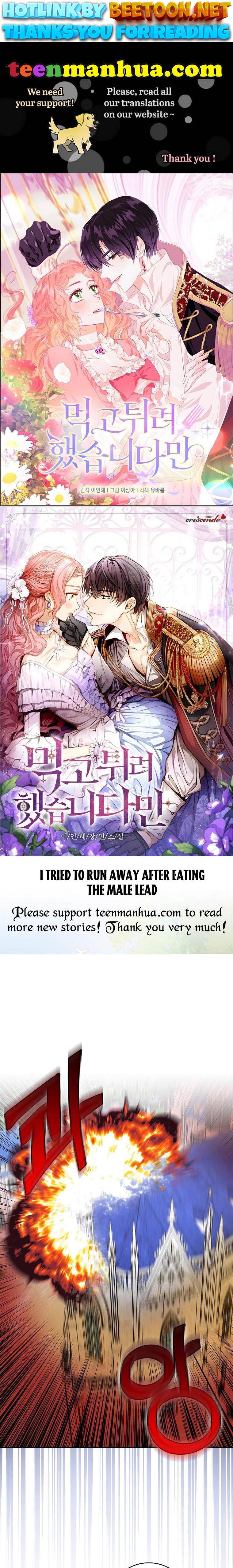 I Tried to Run Away After Eating the Male Lead Chapter 9 - page 1
