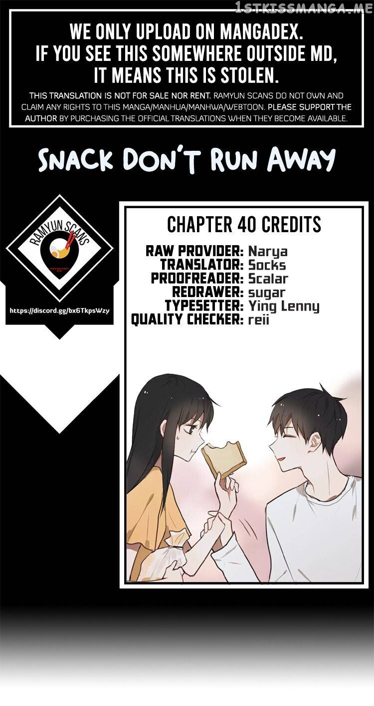 Snack, Don’t Run Away Chapter 40 - page 1