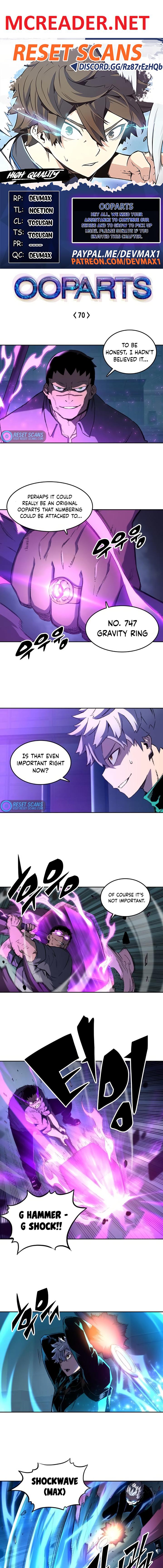 OOPARTS – Manga chapter 70 - page 1