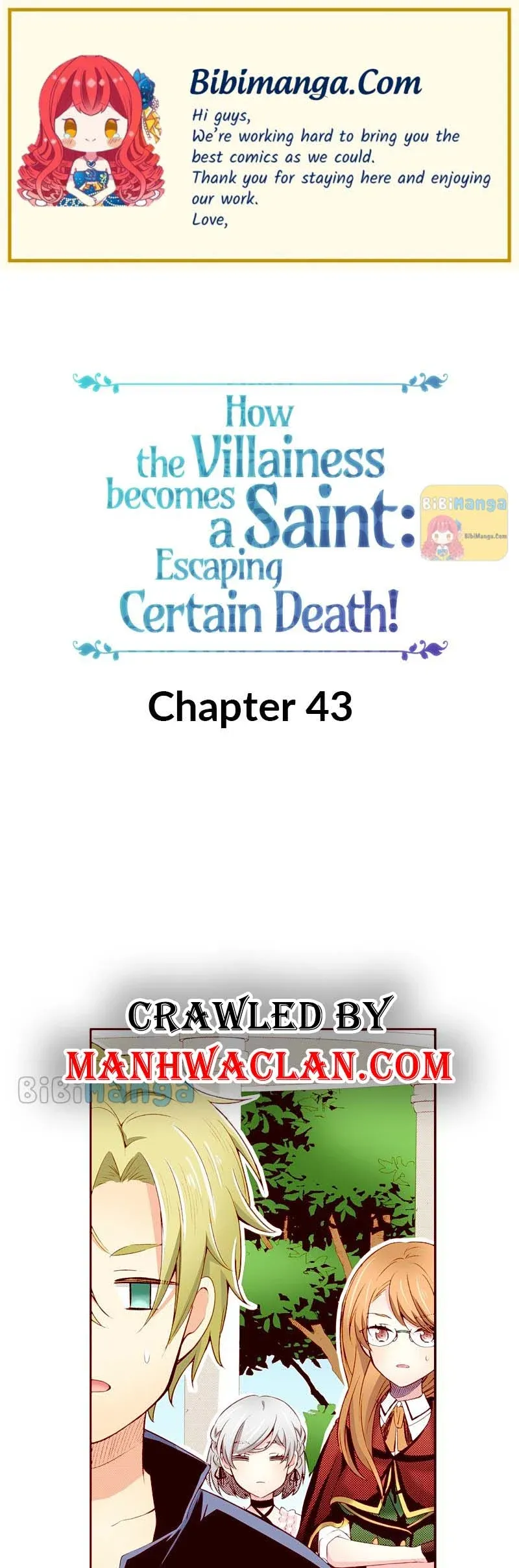 How the Villainess Becomes a Saint: Escaping Certain Death! Chapter 43 - page 1