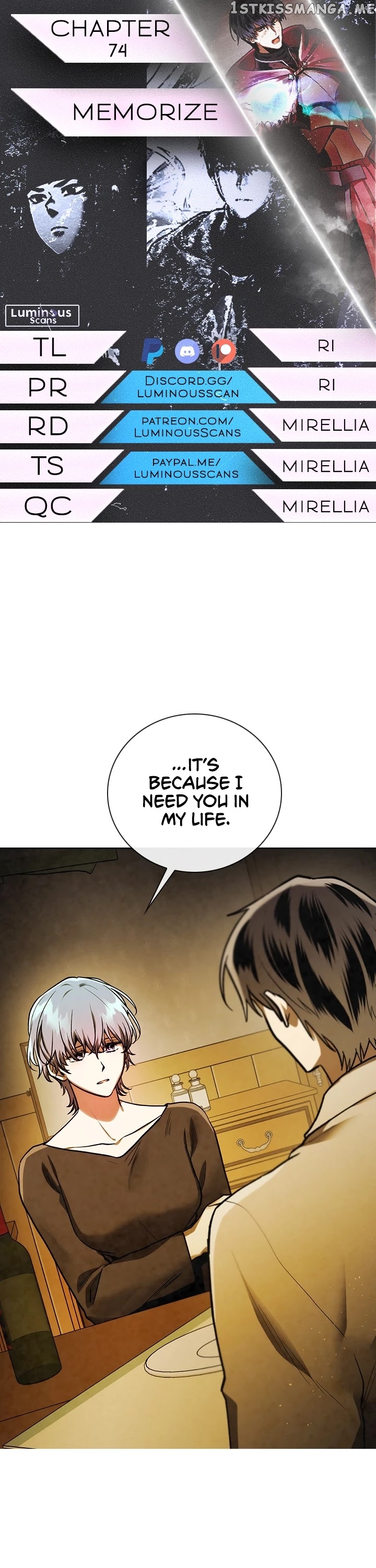 MEMORIZE – Manga chapter 74 - page 1