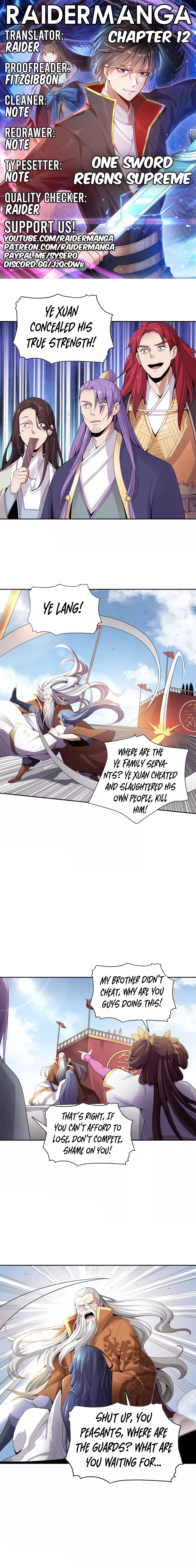 One Sword Reigns Supreme chapter 12 - page 1