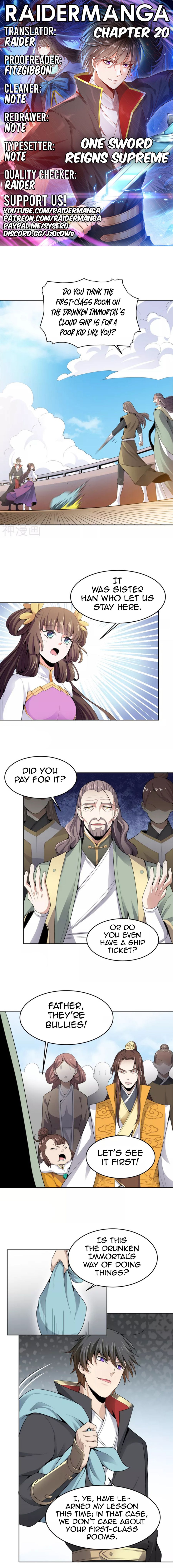 One Sword Reigns Supreme chapter 20 - page 1