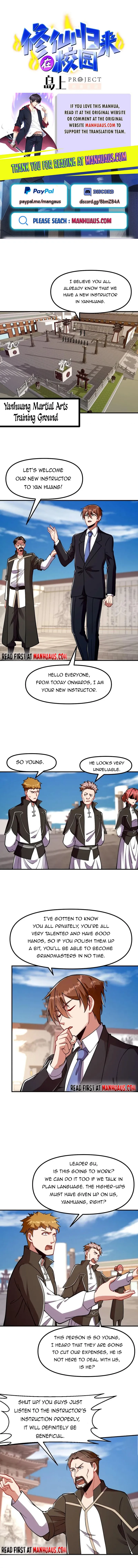 Cultivation Return on Campus Chapter 441 - page 1