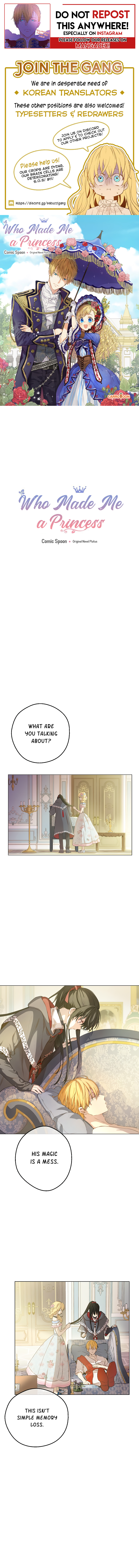 Who Made me a Princess Chapter 70.1 - page 1