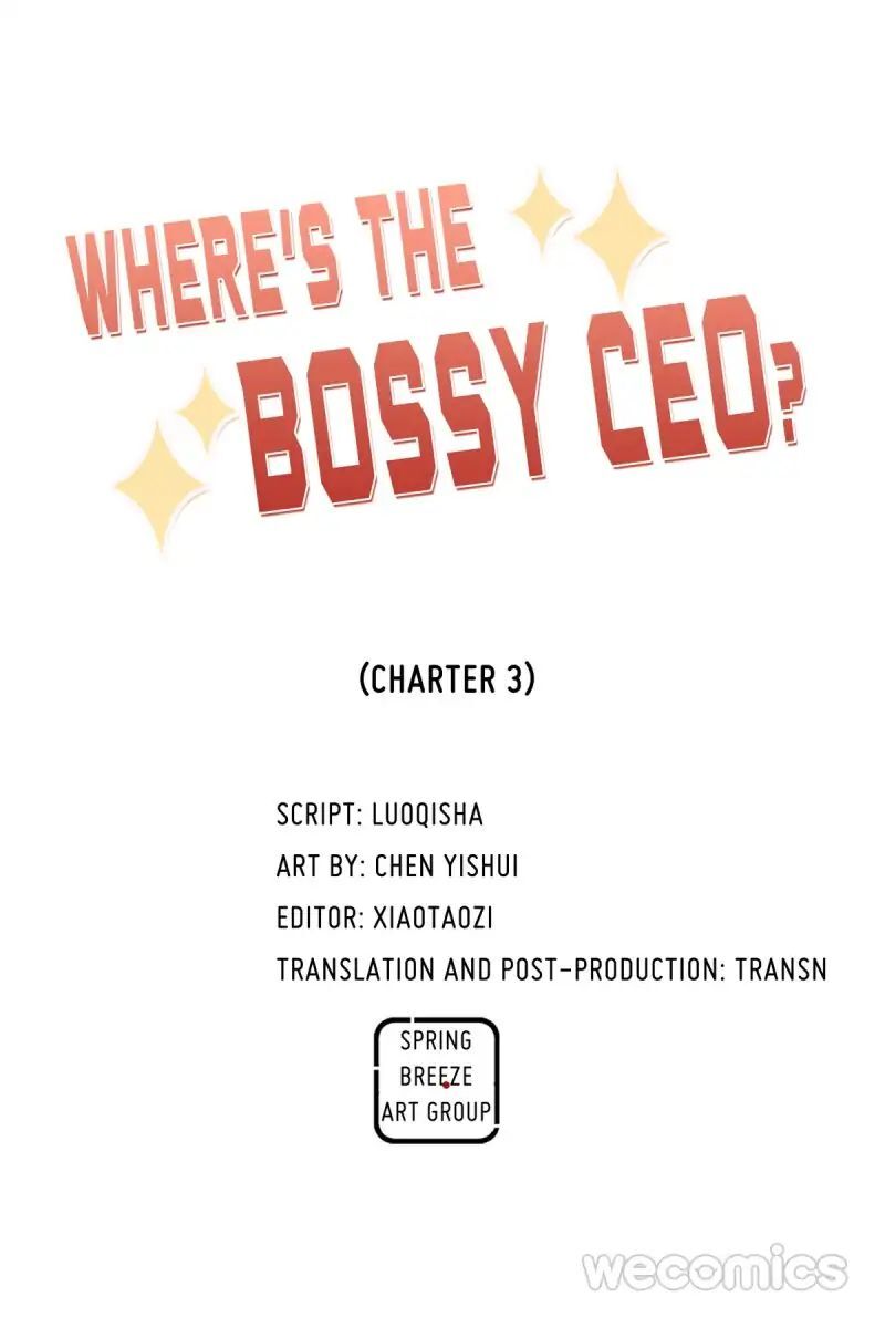 Where’s the Bossy CEO? Chapter 3 - page 1