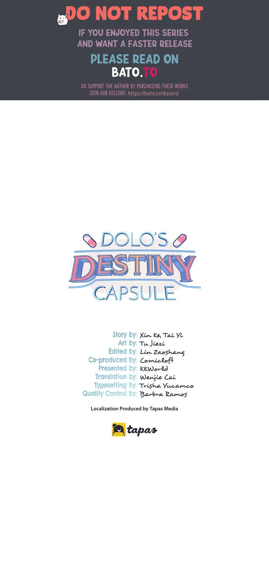 DOLO’s Destiny Pill Chapter 17 - page 1