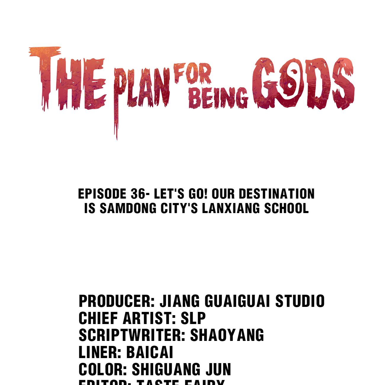 The Plan For Being Gods chapter 36 - page 1