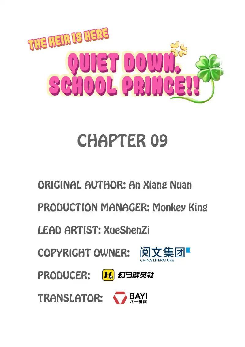 The Heir is Here: Quiet Down, School Prince! Chapter 9 - page 1