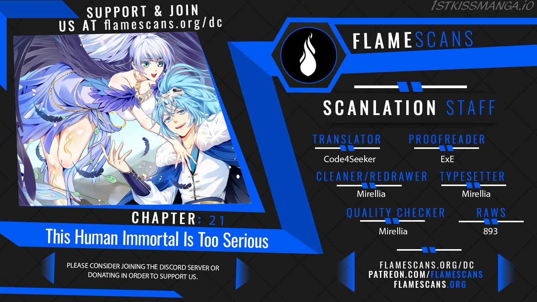 This Human Immortal Is Too Serious Chapter 21 - page 1