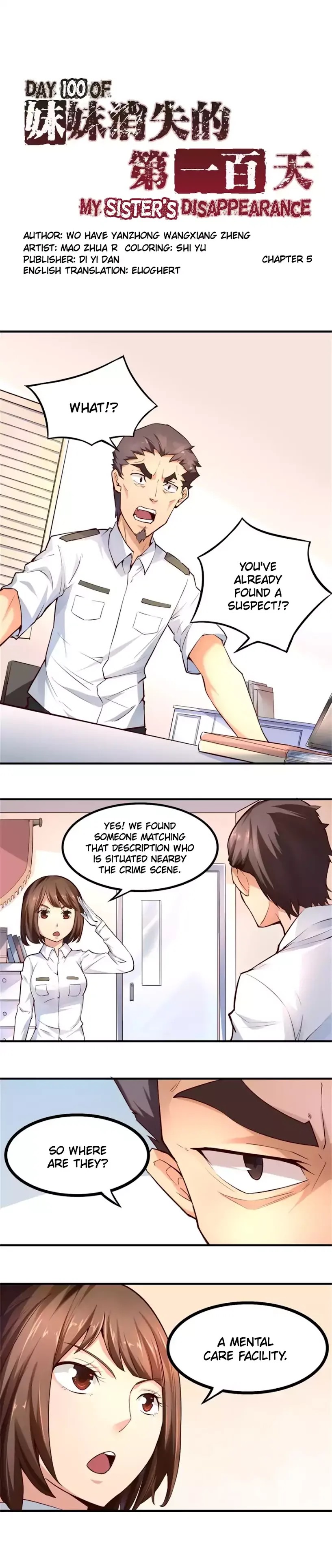 Day 100 of My Sister’s Disappearance chapter 5 - page 1
