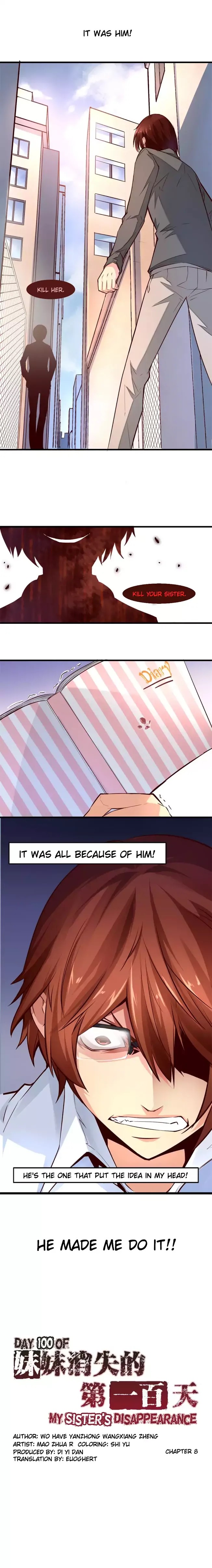 Day 100 of My Sister’s Disappearance chapter 8 - page 1