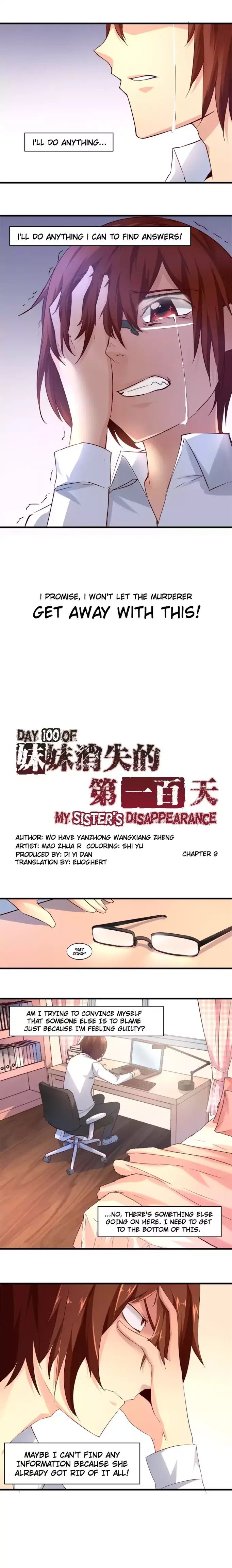 Day 100 of My Sister’s Disappearance chapter 9 - page 1