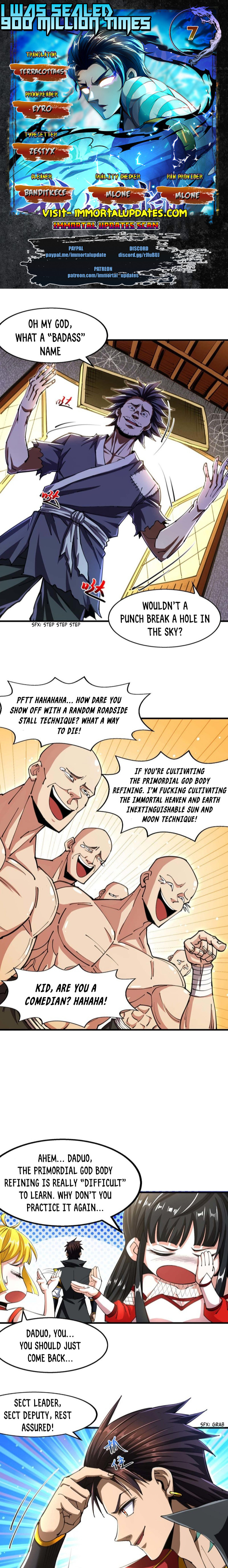 I Was Sealed 900 Million Times Chapter 7 - page 1