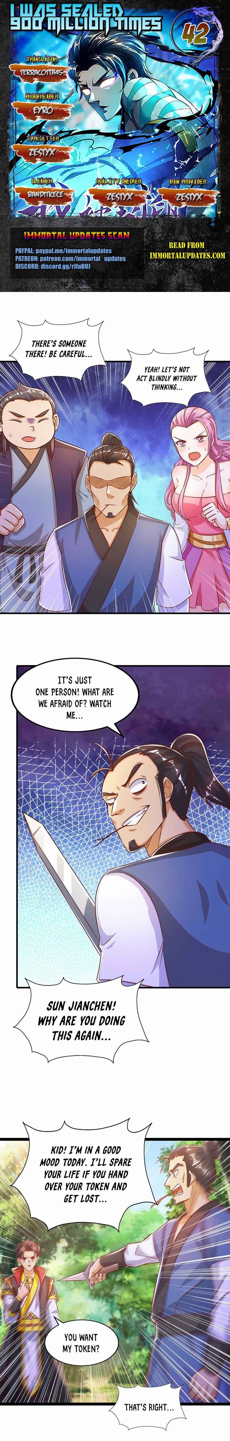 I Was Sealed 900 Million Times Chapter 42 - page 1