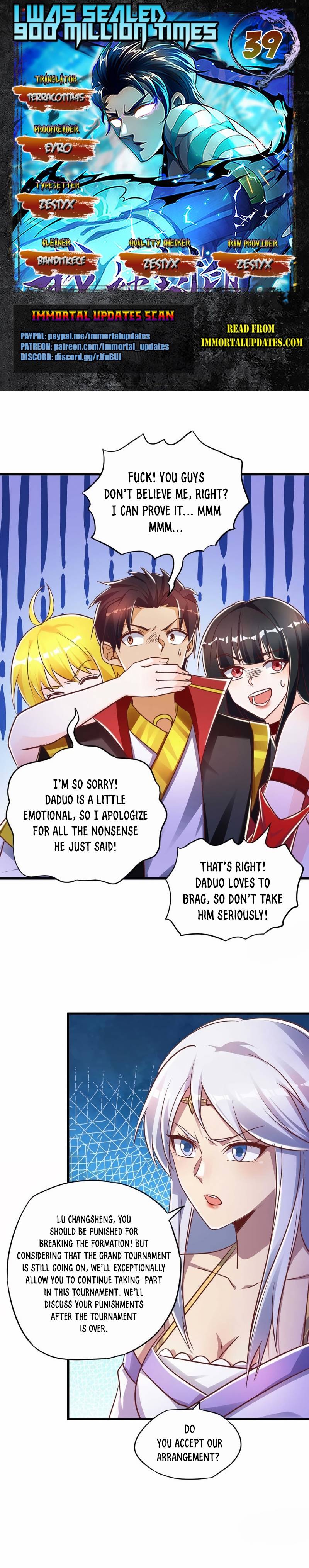 I Was Sealed 900 Million Times Chapter 39 - page 1
