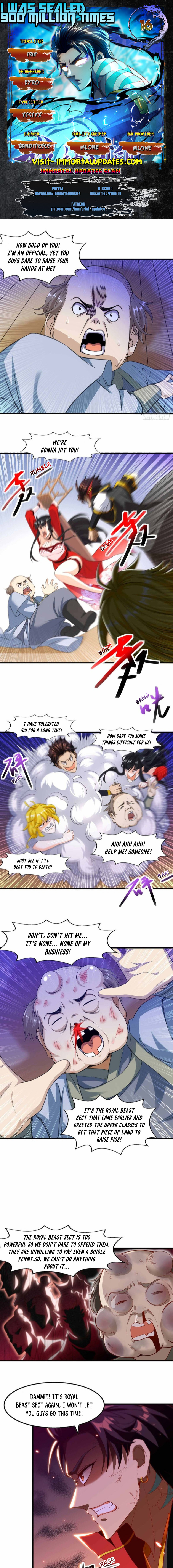 I Was Sealed 900 Million Times Chapter 16 - page 1